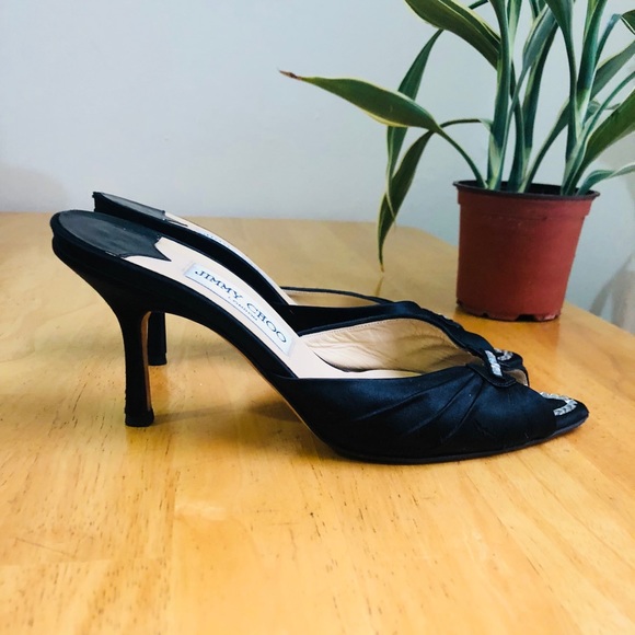 Jimmy Choo Satin Sandal - Picture 1 of 3